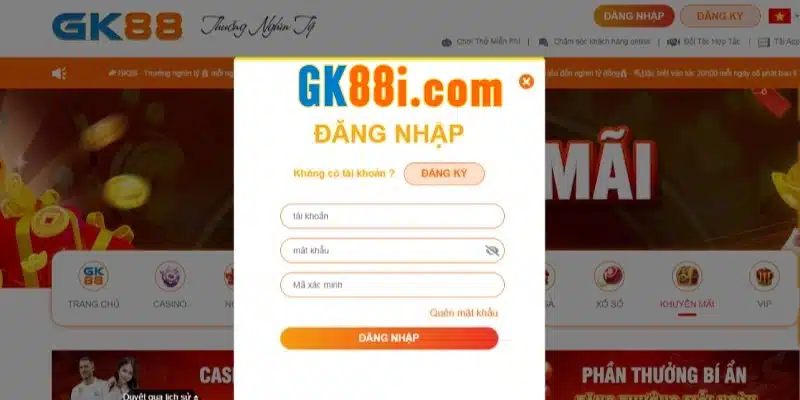 Hướng dẫn chi tiết quá trình đăng nhập GK88 dành cho tân binh