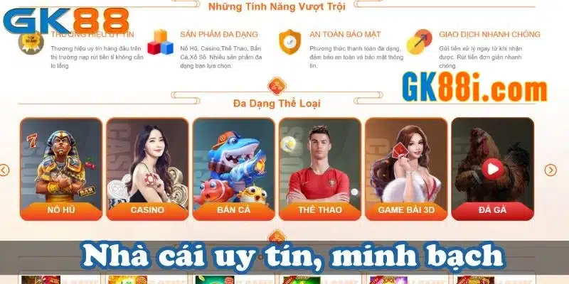 Giới thiệu đôi nét về nhà cái GK88